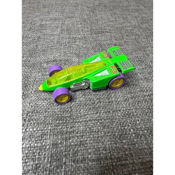Hot Wheels 1997 Inter-Cooled Green Die-Cast Car With Purple Wheels - Picture 3 of 6